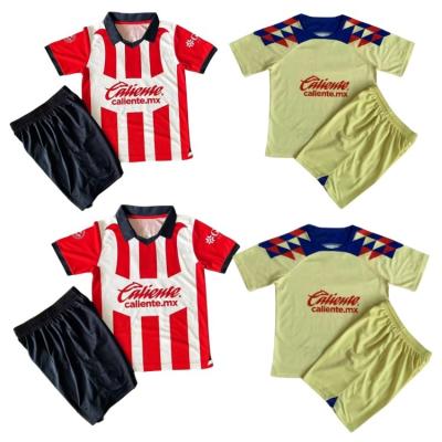 China Quick Dry custom jersey kids soccer jersey Monterey america Chivas tiger Cruz Azul youth football jersey children soccer uniform for sale