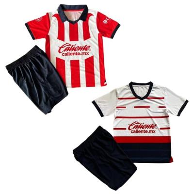 China Quick Dry 23-24 kids football jersey Chivas youth soccer jersey Guadalajara children soccer uniform Soccer Wear for sale