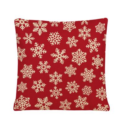 China Holiday Anti-static Fashionable Home Pillowcase Sofa Christmas Living Room Linen Printing Pillowcase for sale