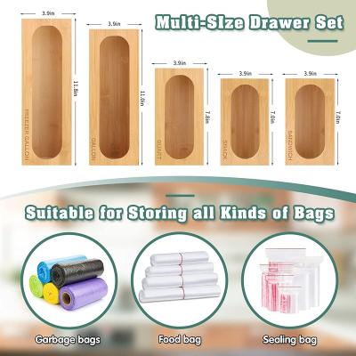 China Bamboo Viable Storage Organizer Bag Holder Zip Lock Bag Container Ziplock Organizer for sale