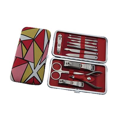 China PU/PVC Quality 12 Tool Kit Nail Toe Beauty Clipper Manicure Eyebrow Makeup Complete Set VW-MS-1020 for sale