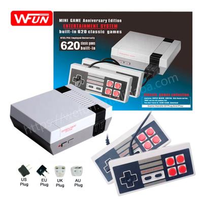 China Support Multi Players AV Factory Produced Boy Videos Mini Retro TV Console Unit 620 For Classic Nintendo NES Game Console for sale