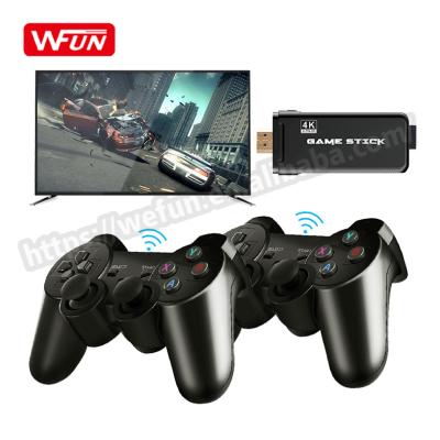 China Game Playing Built-in 3000/10000 HD 4K Retro Game Stick Console For PS1/GBA TV Video Games With Dual 2.4GHz Radio Controller for sale