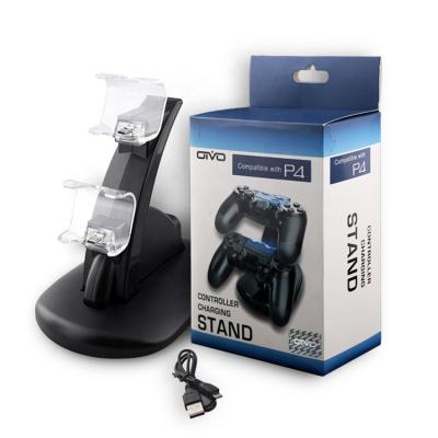 China Waterproof Dual USB Controller Charging Dock Station Stand Charger For PS4 for sale