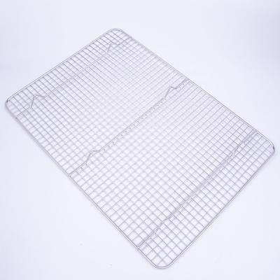 China 201 400x600mm Stainless Steel Sustainable Fruit And Vegetable Dryer Tray Wire Rack for sale