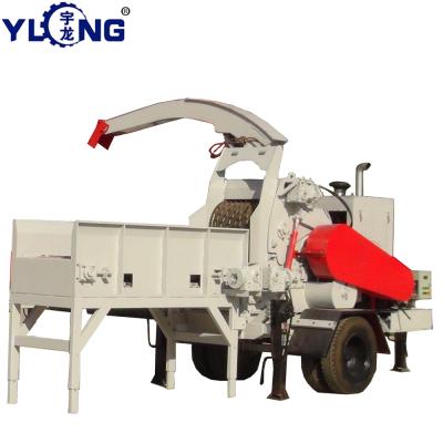 China Crush Wood Logs YULONG T-Rex 6585B Diesel Engine Wood Chipper for sale