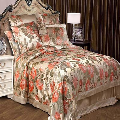 China Low MOQ Factory Wholesale 4pcs Folded Luxury Silk Sheet Bedding Set for sale