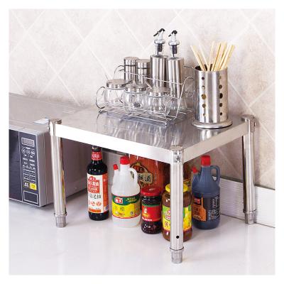 China Corrosion Protection 3kg 1 Layer Stainless Steel Kitchen Shelves Storage Rack For Kitchen for sale