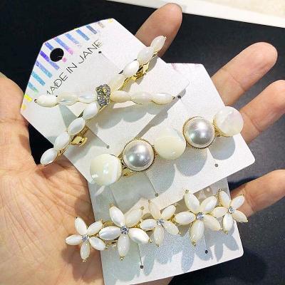 China 2021 fashion design new Korean pop pearl spring hairpin, women's fashion hits the mix group. for sale