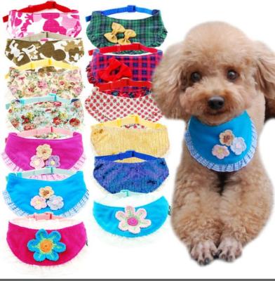 China Viable pet saliva towel triangle scarf cat and dog scarf pet cat and dog bib for sale