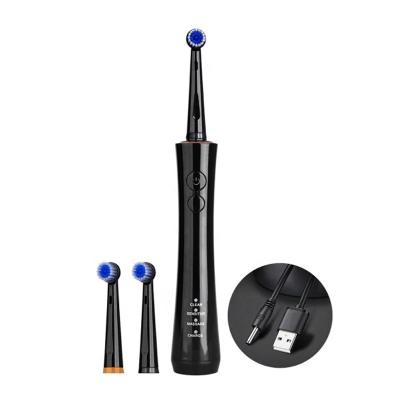 China Pressure Sensor Chylee Black Oral Care Adult Cheap Rotary Oscillating Rechargeable Electric Toothbrush Two Buttons With Custom Logo for sale