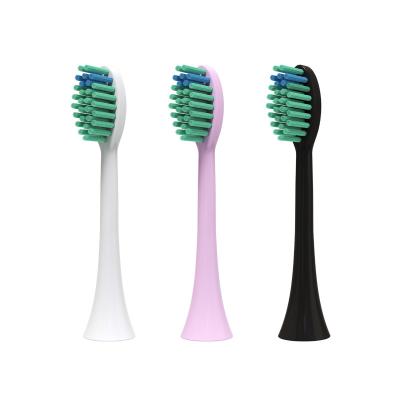 China Chylee Oral Health Care Customize Wholesale 2 Pcs Pink Black White Pack Adult Sonic Electric Ultra Soft Toothbrush Bristle Head for sale