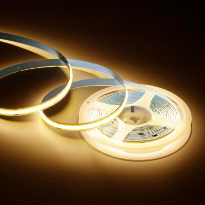 China Color Switch New Arrival Waterproof 400Leds/M 5V CRI90 Flexible Rope COB Led Strip Light for sale