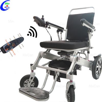 China New Design Remote Control Folding Wheelchair Power Electric Lightweight Wheelchair 59*38*78cm for sale