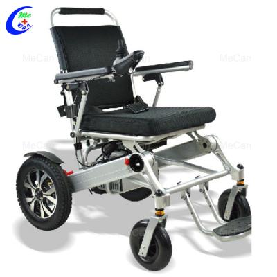 China Portable Lightweight Aluminum Foldable Power Wheelchair Cheap Price Disabled Folding Electric Wheelchair 59*38*78cm for sale