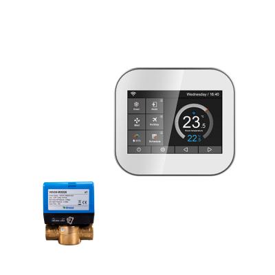 China Modern high quality easy to read wifi home alexa thermostat for sale