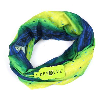 China Fishing Recyclable Promotional Face Mask Bandana Face Cloth 100% Polyester Recycle Seamless Tubular Bandana for sale