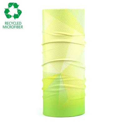 China Season Outdoor Activities RPET Recycled Custom Face Plastic Scarf Tube Bandana for sale