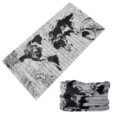 China 100% Polyester Microfiber New Style Custom Printed Multifunctional Motorcycle Bike Neck Tube Cuff Skull Sports Seamless Bandana for sale