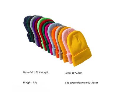 China Fashion COMMON Winter Hats For Adults Knitted Beanie Hat Solid Color Classics Style Winter Hat Knitted for sale