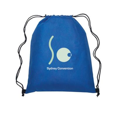 China Eco - Friendly Wholesale Custom Waterproof 210D Drawstring Gym Bag With Zipper for sale