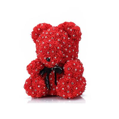 China Wedding Decoration 40cm Wholesale Artificial Teddy Bear Of Valentines Day Rose Bears for sale