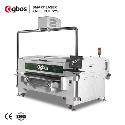 China Laser Engraving Double Head GBOS Laser Cutter With Projector Setting CO2 Laser Cutting Machine For Shoe for sale