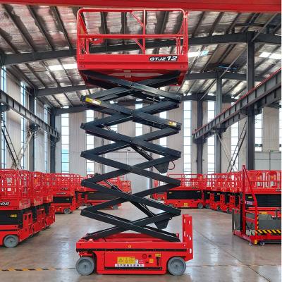 China Building Material Shops Platform Self Propelled Electric Scissor Lift Table, Cheap Lightweight Small Platform Lift for sale