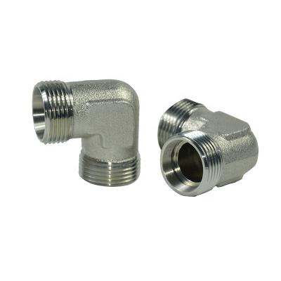 China Carbon Steel / Stainless / Brass 1C9 Hydraulic Hose Adapter Fitting Metric Male Adapter Elbow for sale