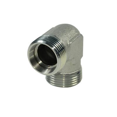 China Carbon Steel / Stainless Steel Pipe Reducer Hydraulic Fitting Adapter 90D Stainless / Brass for sale