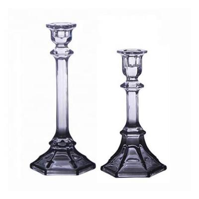 China Home Decoration The Latest Series Popular Set Candle Holder Of Classics Hot Handmade Transparent Pillar Candle Holder for sale