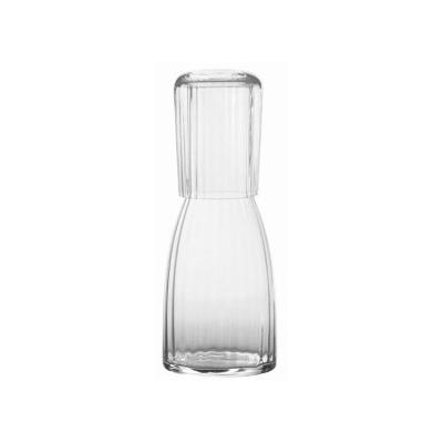 China Decanter With Cup Factory Hot Selling 1 Liter Transparent Glass Decanter With 450ML Glass Cup for sale