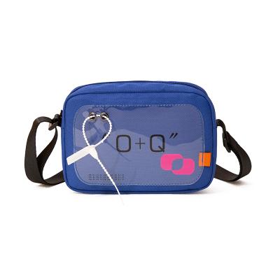 China Bq Polyester LOW MOQ Front Design Custom Logo Fashion Girl Clear Sweet Mini Crossbody Messenger Jelly Bag Custom Logo Women for sale