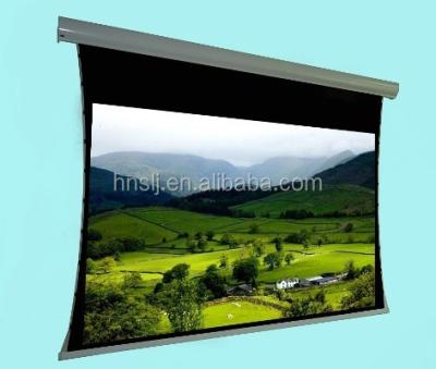 China Electric Hot Selling High Quality HD 150 inch16:Tab-Voltage 9 Motorized Projection Screen for sale