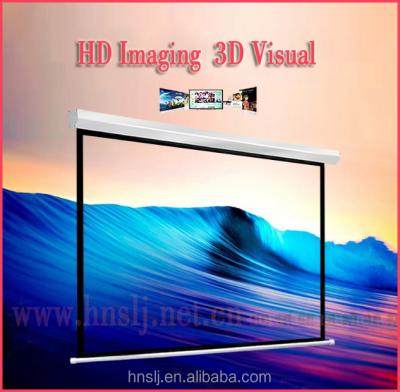 China Wall mount electric cheapest projector screen/300