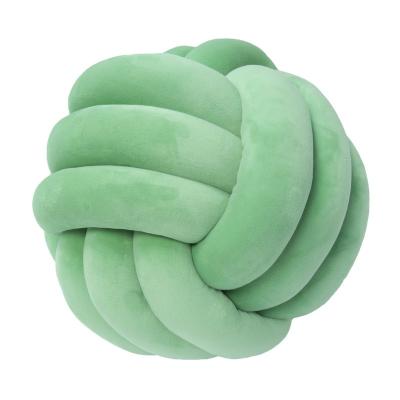 China Round Plush Pillow Cushion Cushion Soft Therapy Throw Knot Ball For Home for sale