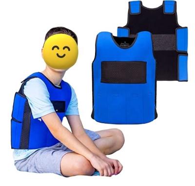 China Stress Release Chest Adjustable Autism Sensory Weighted Compression Vest For Kids for sale