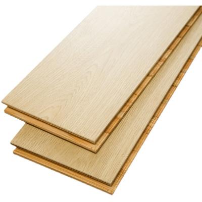 China New traditional high-end bedroom household E0 15mm underfloor heating and environmental protection new three-layer oak wood construction floor for sale