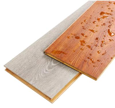 China Laminated Parquet Wood Flooring Sealing Wax 12mm Hardwood Flooring Oak Vein Waterproof Solid Wood Parquets for sale