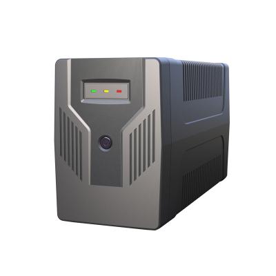 China Computer SKE UPS Manufacturer New Design 900W UPS 2pcs 24V 9AH Plastic Offline UPS Batteries 1500VA for sale