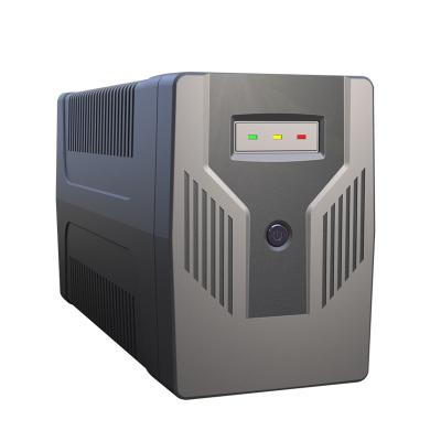 China Computer SKE UPS Manufacturer New Design 720W UPS 2pcs 24V7.5AH Plastic Offline UPS Batteries 1200VA for sale