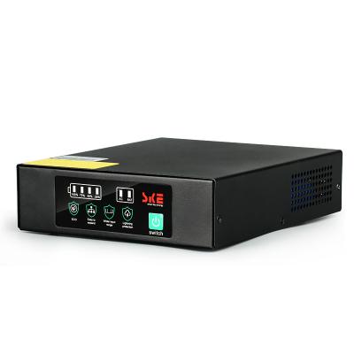 China Security Mini POE 24V 48V 22000mAh LiFePO4 Battery Gigabit/DC 9V 12V Mini POE 60W UPS Monitoring/Alarm Manufacturer SKE UPS for sale