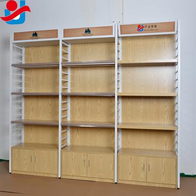 China Iron all height floating standard wood shelf metal rack disply with cheap price for sale