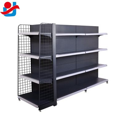 China Combo Shelves Black Shelving Retail Store Fixtures / Combo Store Shelving And Racking for sale