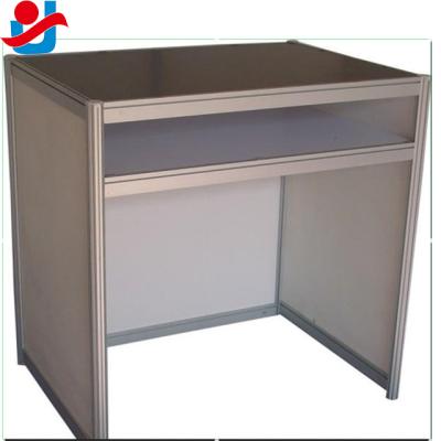 China Exhibition/trade show aluminum desk for exhibition booth exhibit table material/Canton shell plane desk for trade show for sale