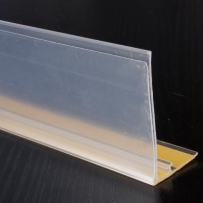 China Plastic Right Angle Clear Plastic Continental Margin Label Holder Rail For Divider Pusher for sale