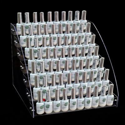 China Supermarket 3 4 5 6 Layer Display Rack Organizer Fit Desktop Cosmetic Acrylic Liquid Holder Stand for sale