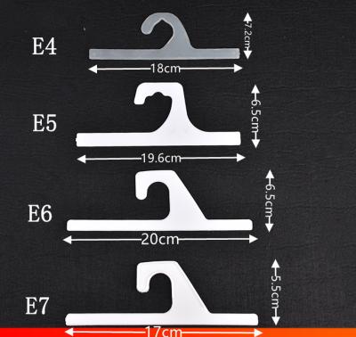 China The Store The Merchandise Display Supermarket Display Polybag Hook Plastic Euro Hole Hook For Socks Packaging Hang Tab Plastic Display for sale