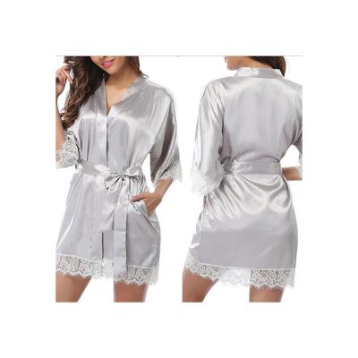 China Modern Plus Size Simplicity In-stock Ware Plain Dyed Plus Size Nightgowns Womens Pajamas for sale