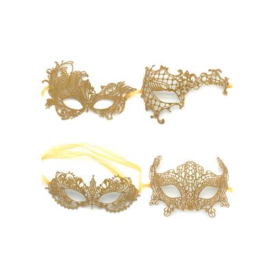 China Lace Decor Manufacturers Supply Customized Size Forming Style Masquerade Lace Party Mask for sale